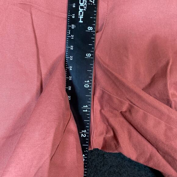 Ann Taylor Factory Womens Pants Blush Mid Rise Straight Leg Capri Stretch 8P - Picture 8 of 13